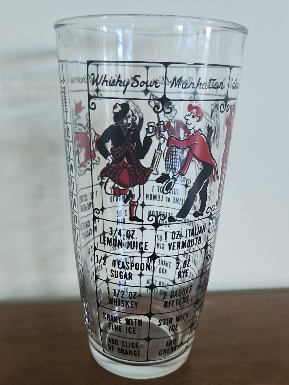 1950s Hazel Atlas Cocktail Mixer Glass • MCM Barware Recipes